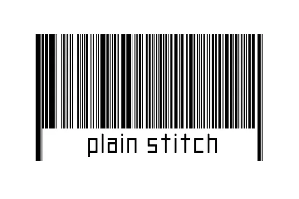 Barcode Auf Weißem Hintergrund Mit Untenstehender Inschrift Konzept Des Handels — Stockfoto