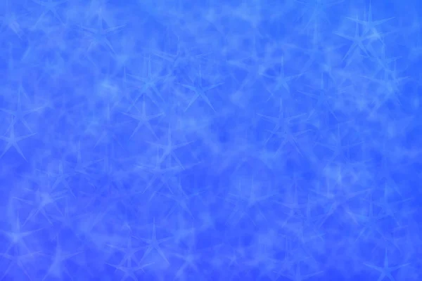 Fundo Abstrato Azul Com Bokeh Forma Estrela — Fotografia de Stock