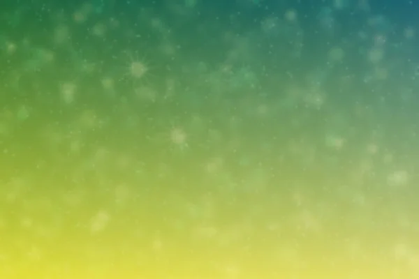 Gelb Grüne Und Grüne Abstrakte Defokussierte Hintergrund Mit Sternförmigen Bokeh — Stockfoto