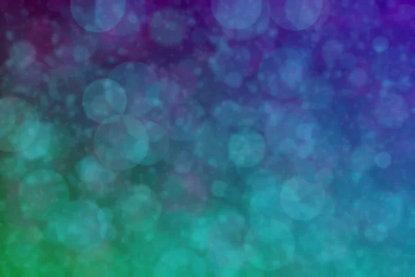 Purple Sea Green Abstract Defocused Background Circle Shape Bokeh Spots — Stock Photo, Image