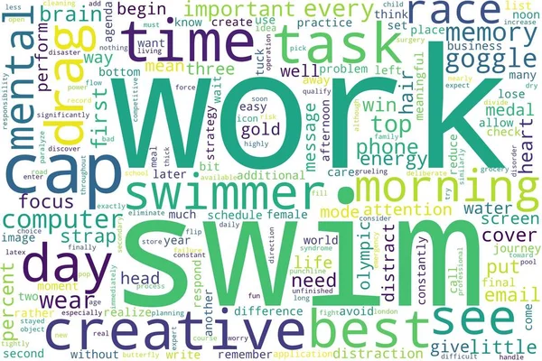 Word Cloud Work Concept White Background — Stock Photo, Image