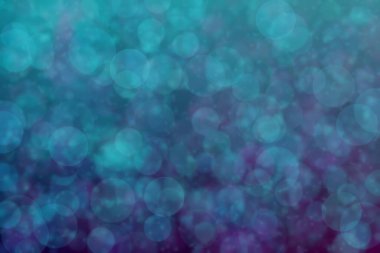 Soyut mor ve deniz yeşili arkaplan, daire şeklinde rastgele noktalar..