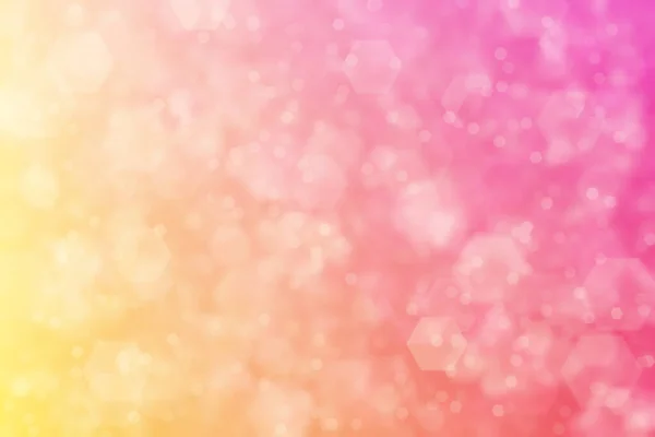 Peach Colored Background Hexagon Shaped Bokeh Pink Beige Gradient — Stock Photo, Image