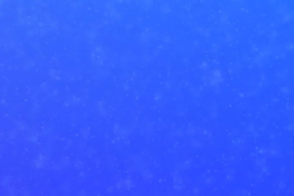 Azul Abstrato Desfocado Fundo Com Estrela Forma Bokeh Spots — Fotografia de Stock