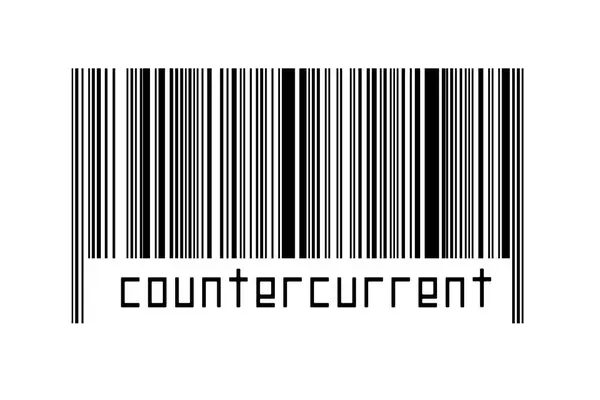 Barcode Λευκό Φόντο Επιγραφή Countercurrent Παρακάτω Έννοια Του Εμπορίου Και — Φωτογραφία Αρχείου