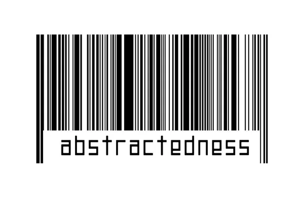 Barcode Witte Achtergrond Met Onderstaande Inscriptie Abstractheid Begrip Handel Mondialisering — Stockfoto