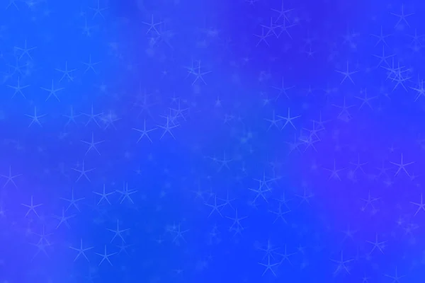 Blauer Abstrakter Hintergrund Mit Sternförmigem Bokeh — Stockfoto