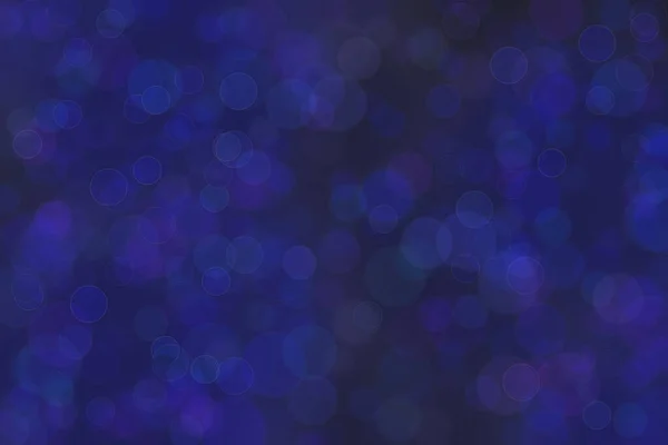 Blauwe Abstracte Gedefocuste Achtergrond Met Cirkelvorm Bokeh Spots — Stockfoto