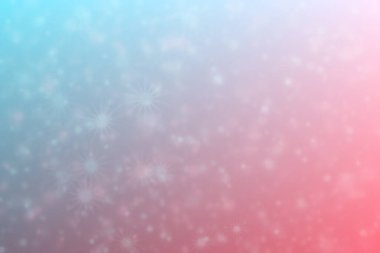 Pembe ve mavi renklere sahip soyut arkaplan ve bunların geçiş ve bulanık ışık noktaları.