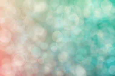 ten rengi ve turkuaz soyut çözünmüş arka plan, daire şeklinde bokeh desen.