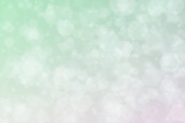 Yumuşak pastel renklere sahip soyut arkaplan, altıgen şekilli bokeh
