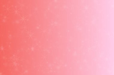 Pembe ve turuncu soyutlanmış arka plan yıldız şeklindeki bokeh noktalarıyla