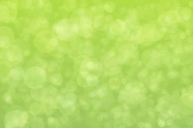 Doğal yeşil soyut arkaplan. Yumuşak ışık odaklı noktalar