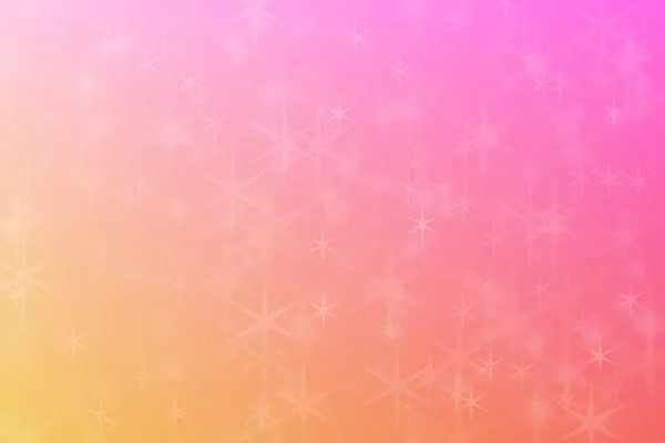 Pink Dan Orange Abstrak Defocused Background Star Shape Bokeh Pattern — Stok Foto