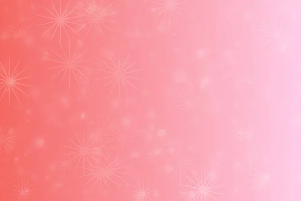Fondo Desenfocado Abstracto Rosa Naranja Con Manchas Bokeh Forma Estrella — Foto de Stock
