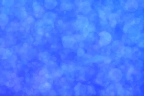 Blauwe Abstracte Gedefocuste Achtergrond Met Cirkelvorm Bokeh Spots — Stockfoto