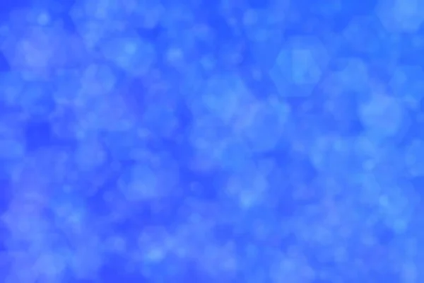 Μπλε Αφηρημένη Defocused Φόντο Εξάγωνο Σχήμα Bokeh Κηλίδες — Φωτογραφία Αρχείου