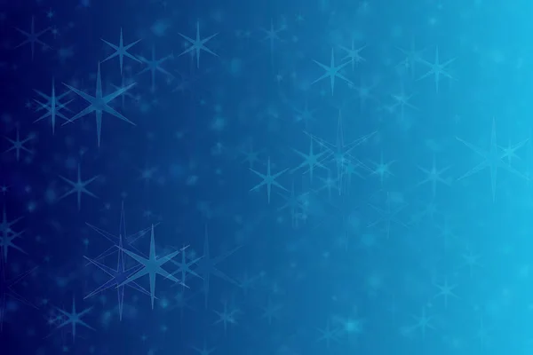 Холодный Зимний Фон Звезды Синем Фоне Тёмные Светлые Градиентные Переходы — стоковое фото