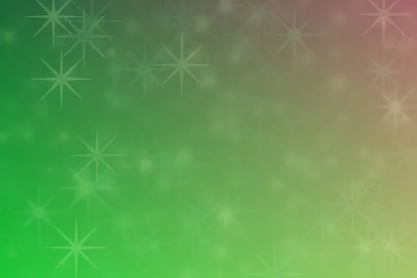 Oliver Und Grüner Abstrakter Defokussierter Hintergrund Mit Sternförmigen Bokeh Flecken — Stockfoto