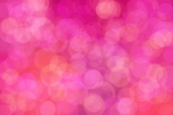 Fondo Desenfocado Abstracto Naranja Rosa Con Manchas Bokeh Forma Círculo — Foto de Stock