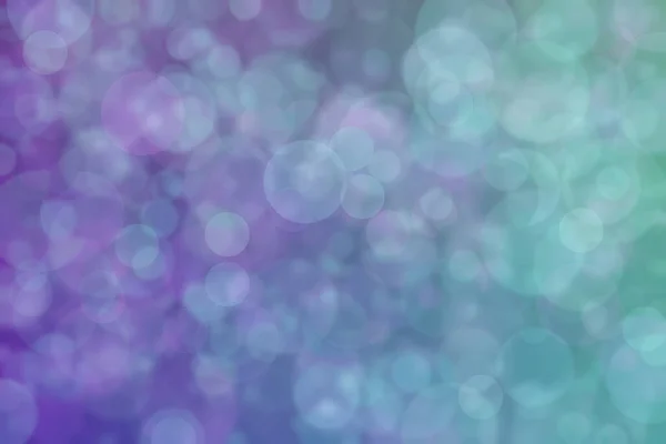 Roxo Verde Abstrato Desfocado Fundo Com Círculo Forma Bokeh Spots — Fotografia de Stock