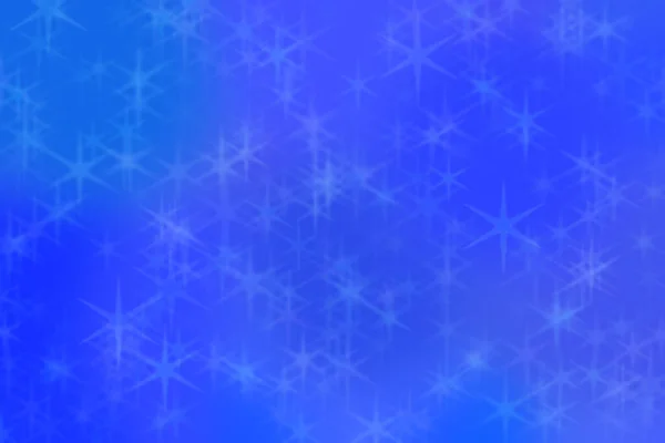 Blue Abstract Defocused Background Star Shape Bokeh Pattern — Stock Photo, Image