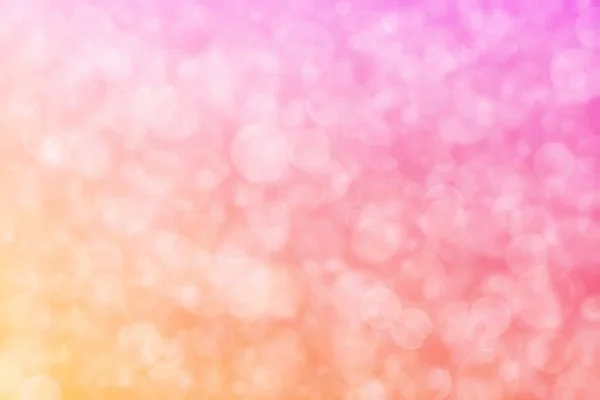 Roze Oranje Abstracte Onscherpe Achtergrond Met Cirkelvorm Bokeh Spots — Stockfoto