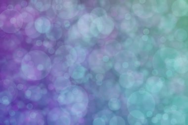 Mor 'dan suya doğru eğimli yeşil renk ve daire şeklinde desenler.