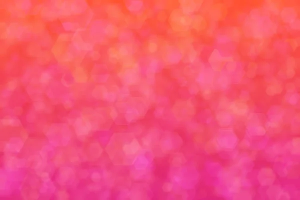 オレンジからピンク 六角形のランダムスポットパターンを持つ抽象的な背景 — ストック写真