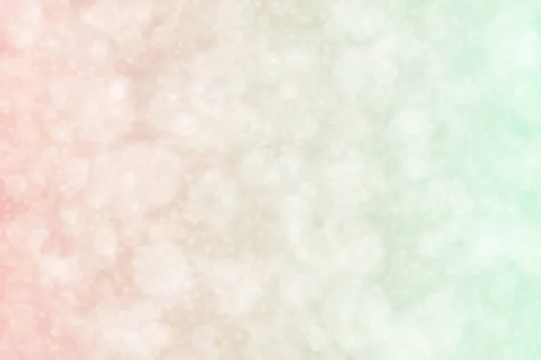 Hellrosa Und Meerschaum Grün Abstrakt Defokussiert Hintergrund Mit Kreisförmigen Bokeh — Stockfoto