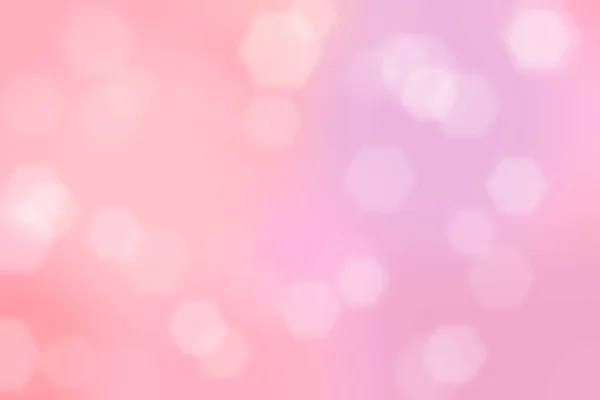 Pink Abstract Defocused Background Hexagon Shape Bokeh Spots — Stock Photo, Image