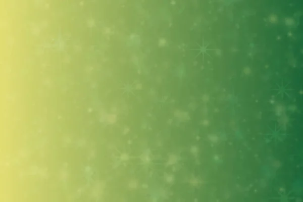 Amarelo Verde Verde Abstrato Desfocado Fundo Estrela Forma Bokeh Padrão — Fotografia de Stock
