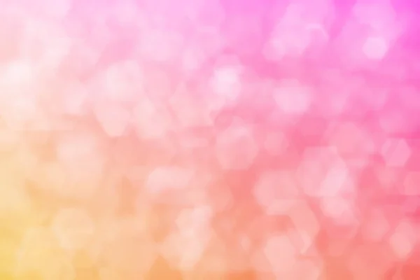 Розовый Оранжевый Абстрактные Разряженные Фон Шестиугольной Формы Боке Пятна — стоковое фото