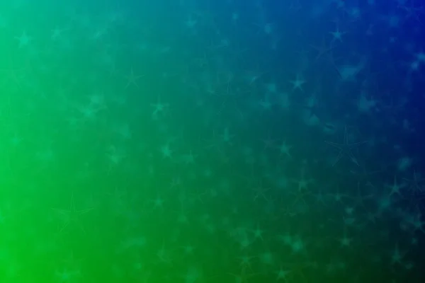 Mintgrün Und Dunkelgrün Abstrakt Defokussiert Hintergrund Mit Sternförmigen Bokeh Flecken — Stockfoto