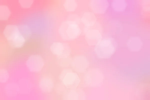 Pink Abstract Defocused Background Hexagon Shape Bokeh Pattern — Stock Photo, Image
