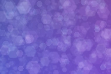 Altıgen şekilli bokeh noktalarıyla lavanta soyutlanmış arkaplan