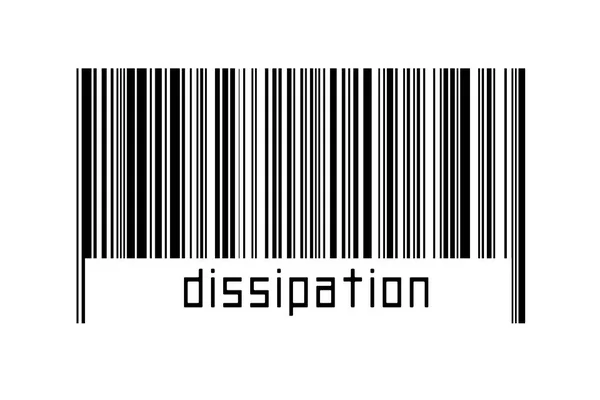 Barcode White Background Inscription Dissipation Concept Trading Globalization — Stockfoto