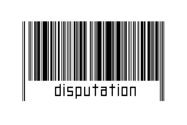 Barcode White Background Inscription Disputation Concept Trading Globalization — Stockfoto