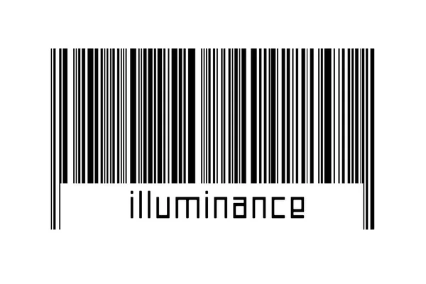 Barcode White Background Inscription Illuminance Concept Trading Globalization — Foto Stock