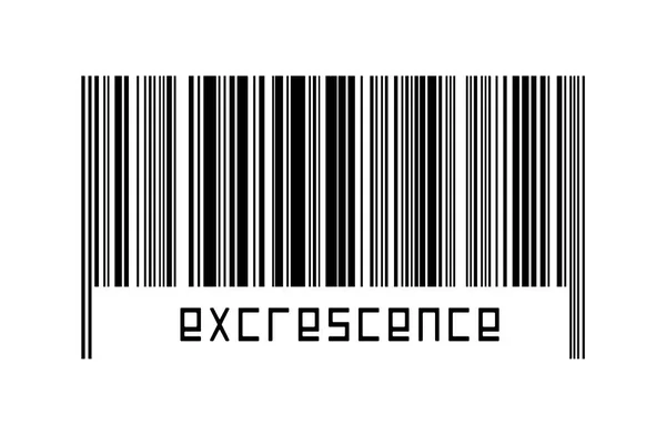 Barcode White Background Inscription Excrescence Concept Trading Globalization — Stockfoto