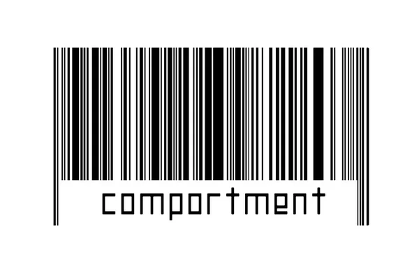 Barcode White Background Inscription Comportment Concept Trading Globalization — ストック写真