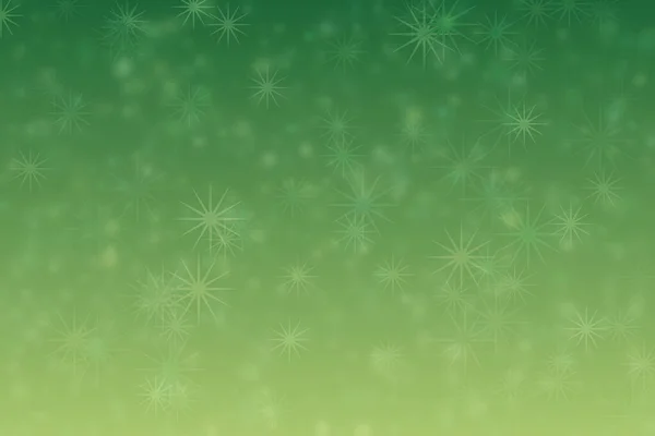 Verde Verde Abstrato Desfocado Fundo Estrela Forma Bokeh Padrão — Fotografia de Stock