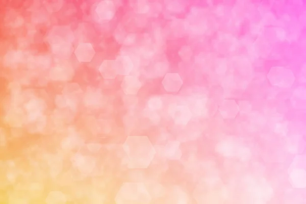 Розовый Оранжевый Абстрактные Разряженные Фон Шестиугольник Форме Боке Шаблон — стоковое фото