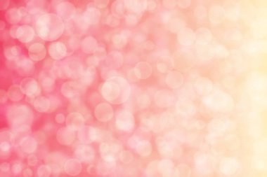 Pembe ve bej soyut çözünmüş arkaplan, daire şeklinde bokeh desen.