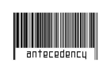 Beyaz arkaplanda barkod ve aşağıda da yazıtlar var. Ticaret ve küreselleşme kavramı