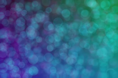 mor ve deniz yeşili soyut çözünmüş arka plan, daire şeklinde bokeh desen.