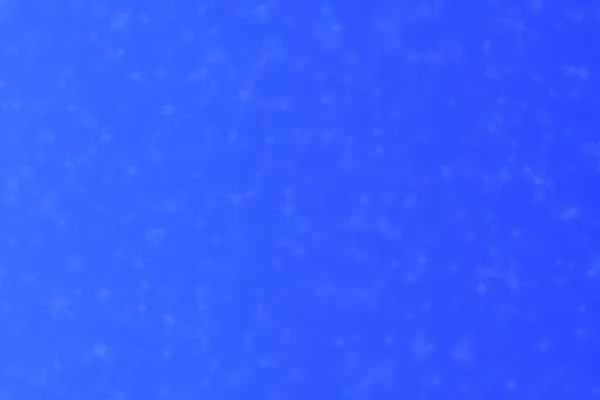 Modrý Abstraktní Rozostřené Pozadí Hvězdným Tvarem Bokeh Skvrny — Stock fotografie