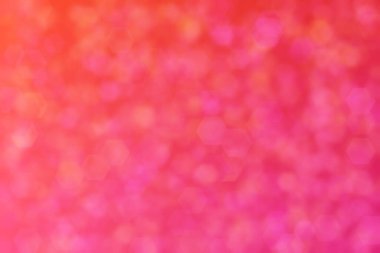 turuncu ve pembe soyutlanmış arka plan altıgen şekilli bokeh noktalarıyla