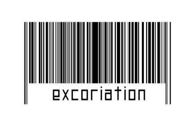 Dijitalleştirme kavramı. Altında yazıtlar bulunan siyah yatay çizgilerin barkodu.