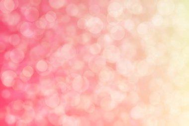 Çember şeklinde bokeh ile şeftali rengi arkaplan. Pembeden bej gradyana.